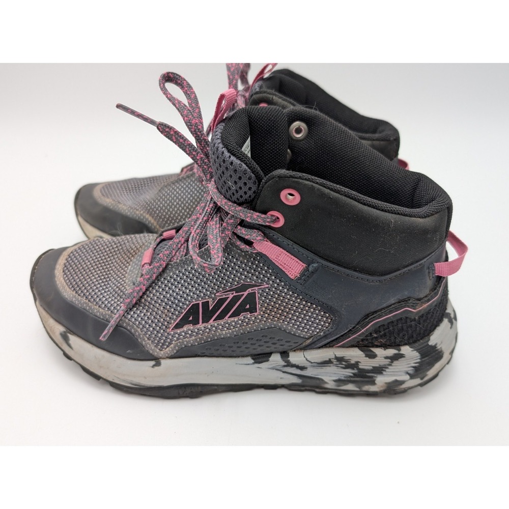 Avia Womens Shoes High Top Size 7 Hiking Boot Running Shoes Pink Black